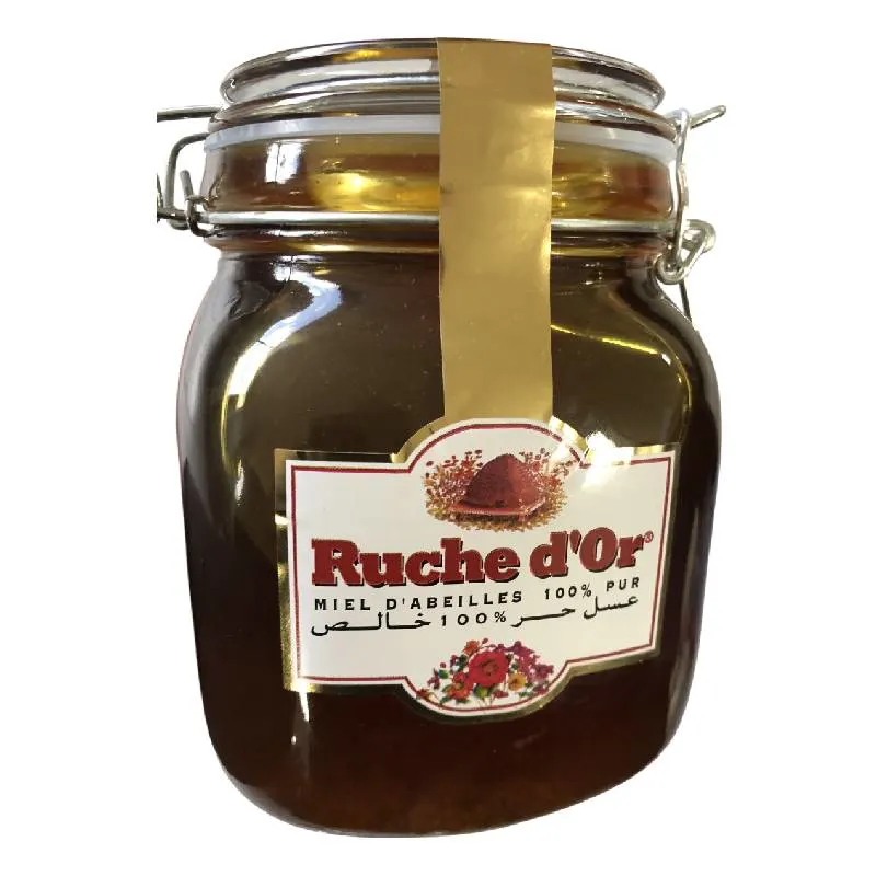 Miel d'abeilles 100% pur 1,5 kg - RUCHE D'OR
