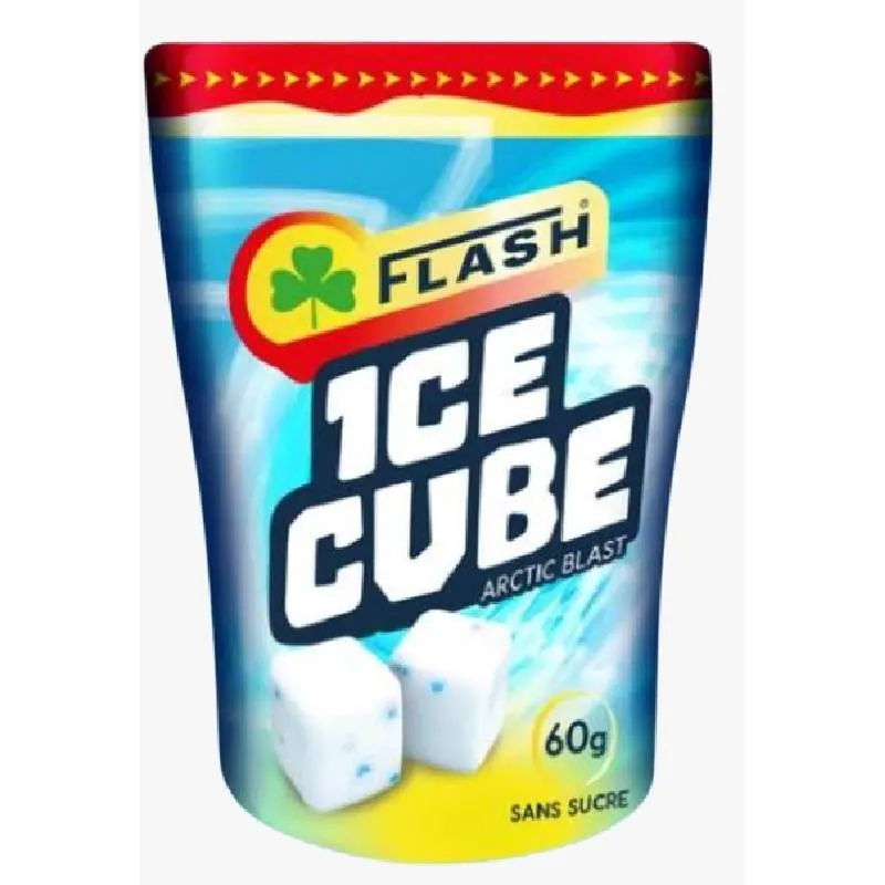 Chewing-gum sans sucre peppermint Ice Cubes 60g - FLASH