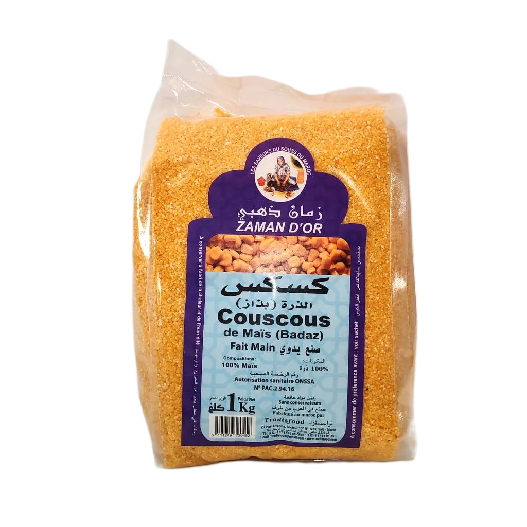 Couscous de maïs 1Kg - ZAMAN D'OR 