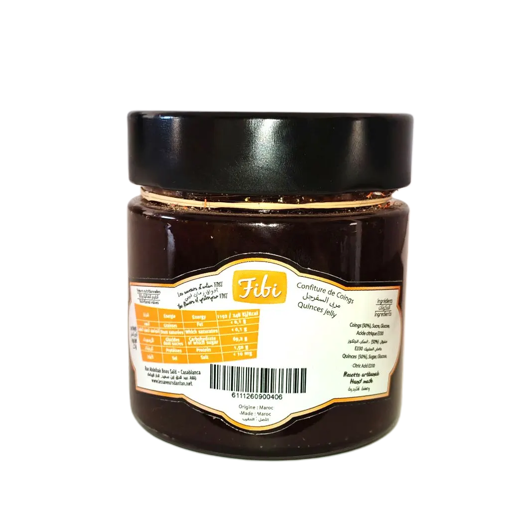 Confiture de coing 370g - FIBI - vue 2