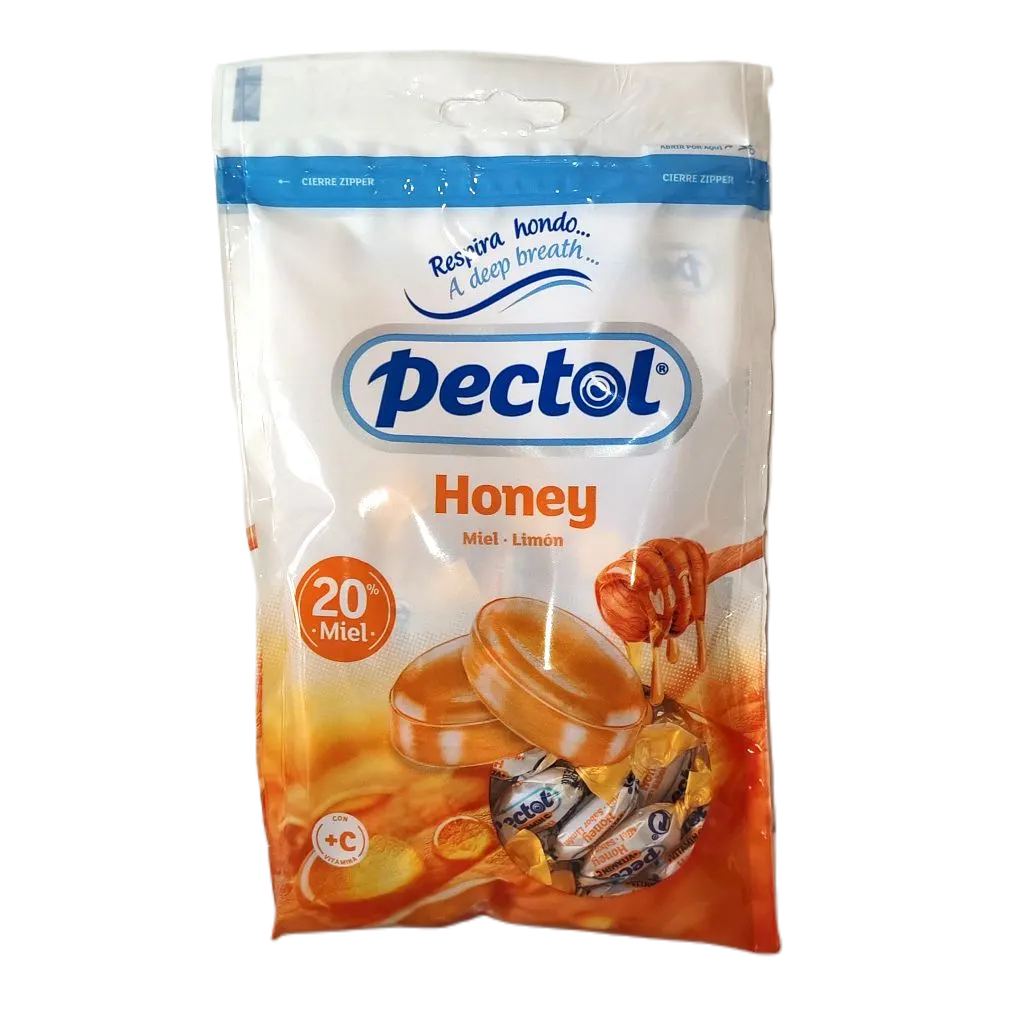 Bonbon saveur miel et citron Honey 125g - PECTOL