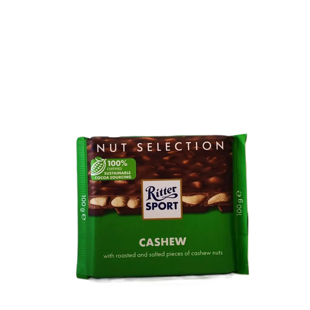 Chocolat à la noix de cajou entières salées 100g - RITTER