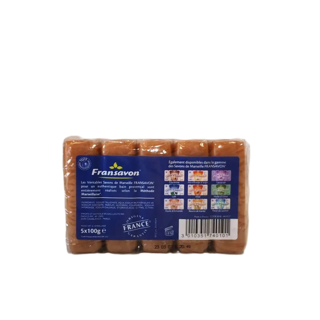 Savon de Marseille bain provençal 5x100g - FRANSAVON  - vue 2