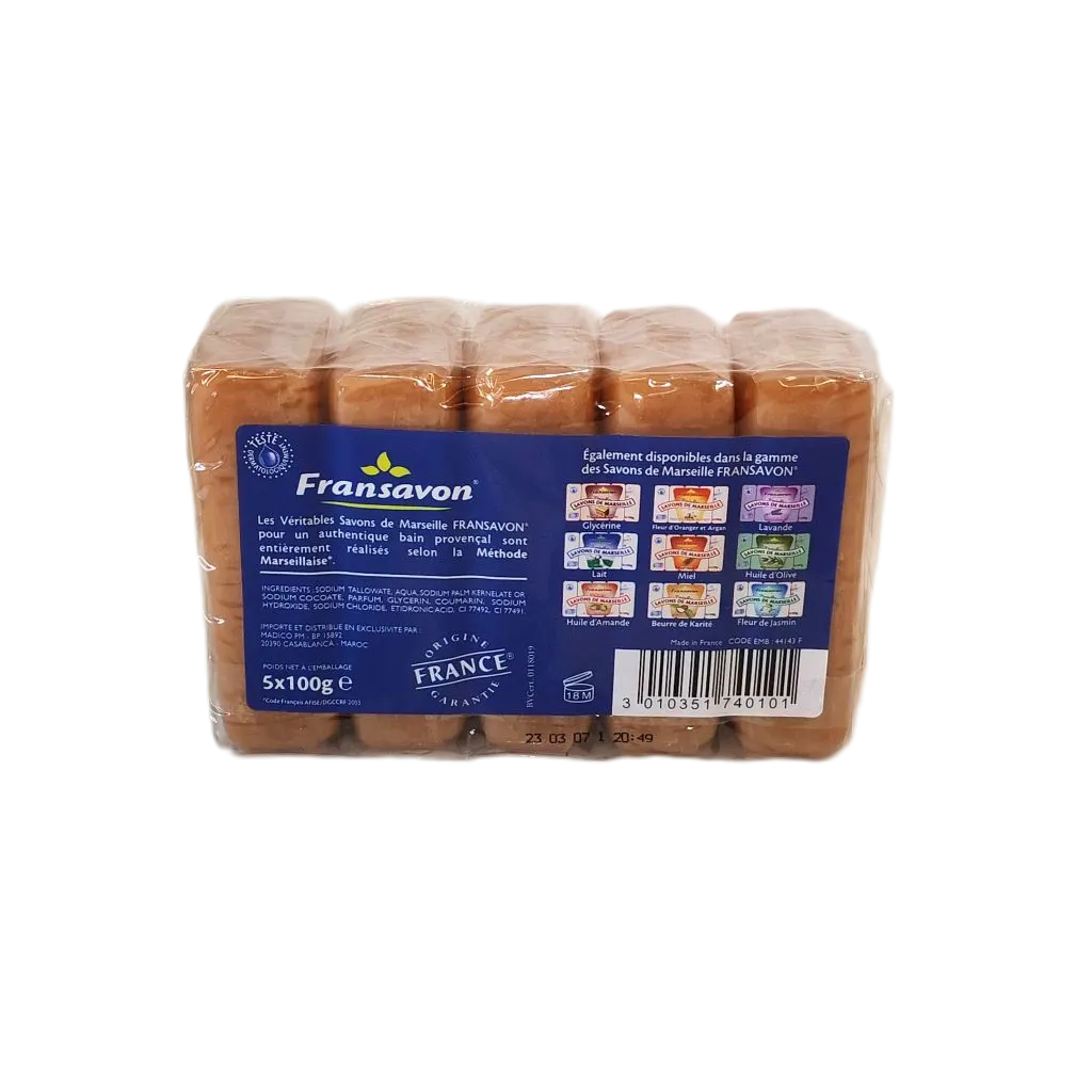 Savon de Marseille bain provençal 5x100g - FRANSAVON  - vue 4