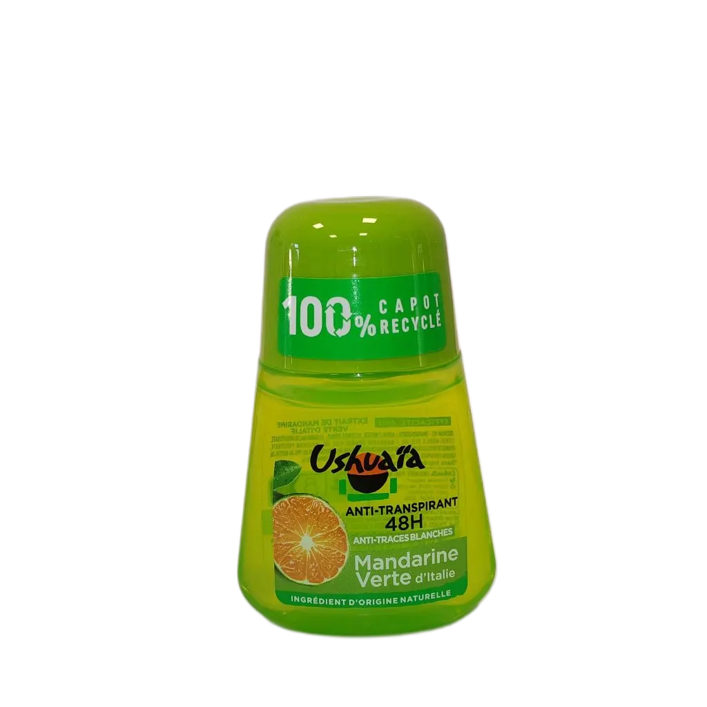 Déodorant anti-transpirant et traces 48h à la mandarine vert d'Italie 50mL - USH