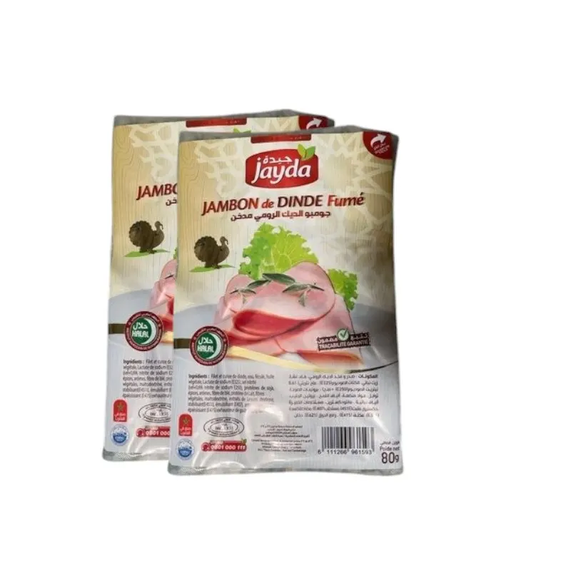2Paquets de tranches de jambon de dinde fumée 2x80g - JAYDA