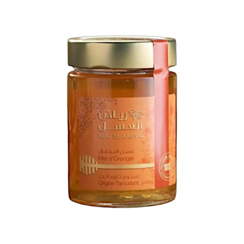 Miel d'oranger pot en verre 400g - RIAD EL AÂSSAL