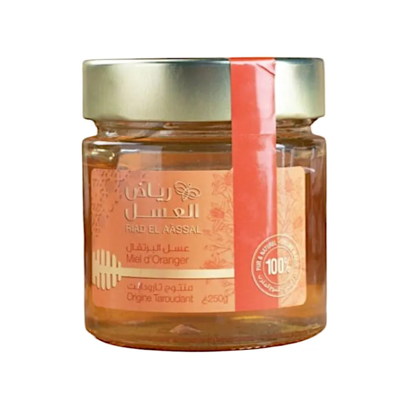 Miel d'oranger pot en verre 250g - RIAD EL AÂSSAL