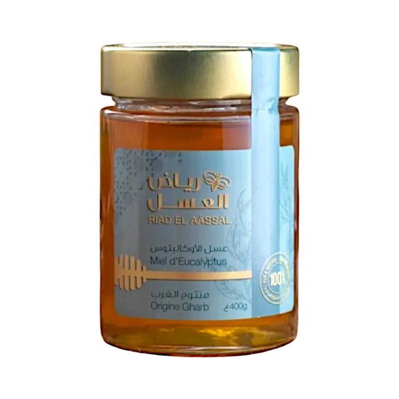 Miel d'eucalyptus pot en verre 400g - RIAD EL AÂSSAL