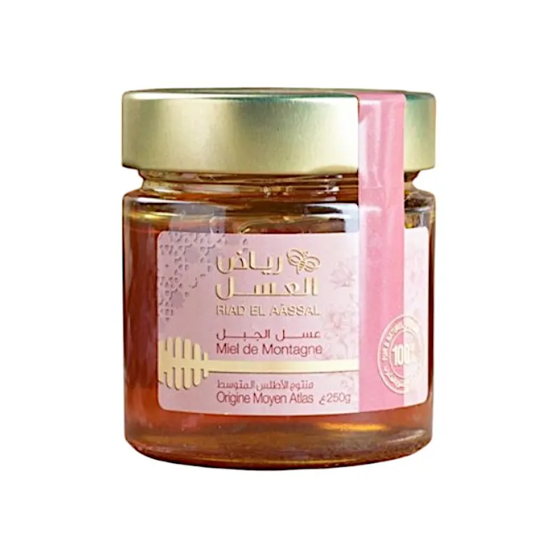 Miel de montagne pot en verre 250g - RIAD EL AÂSSAL