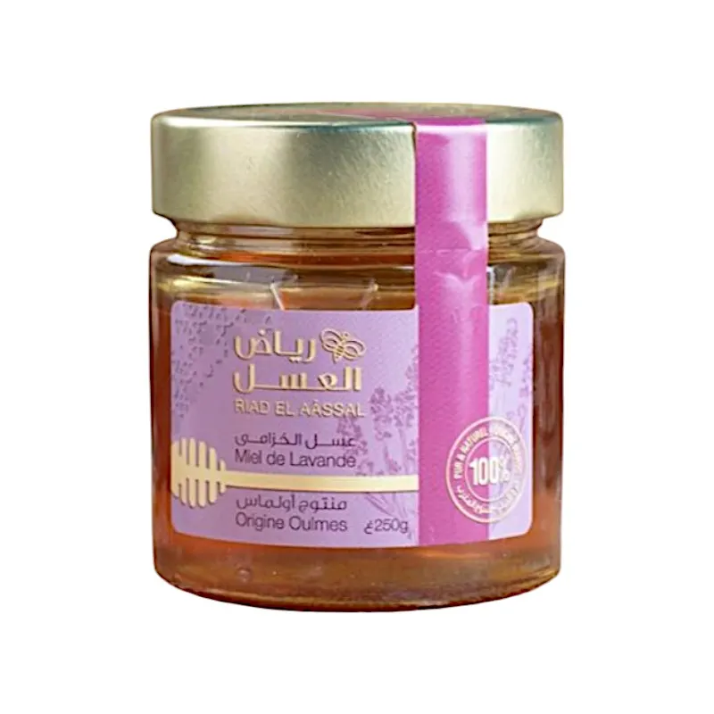 Miel de lavande pot en verre 250g - RIAD EL AÂSSAL