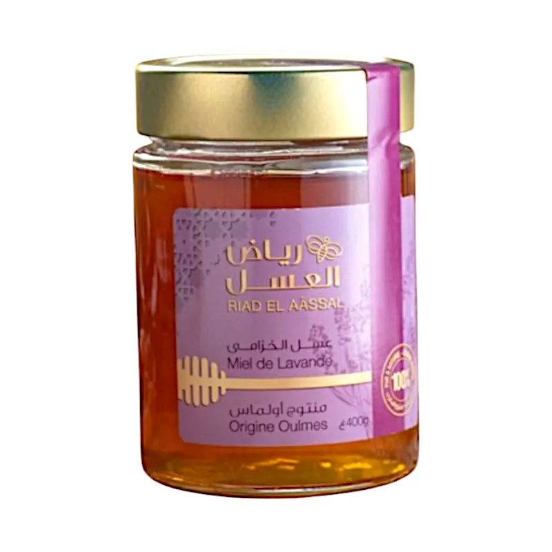 Miel de lavande pot en verre 400g - RIAD EL AÂSSAL