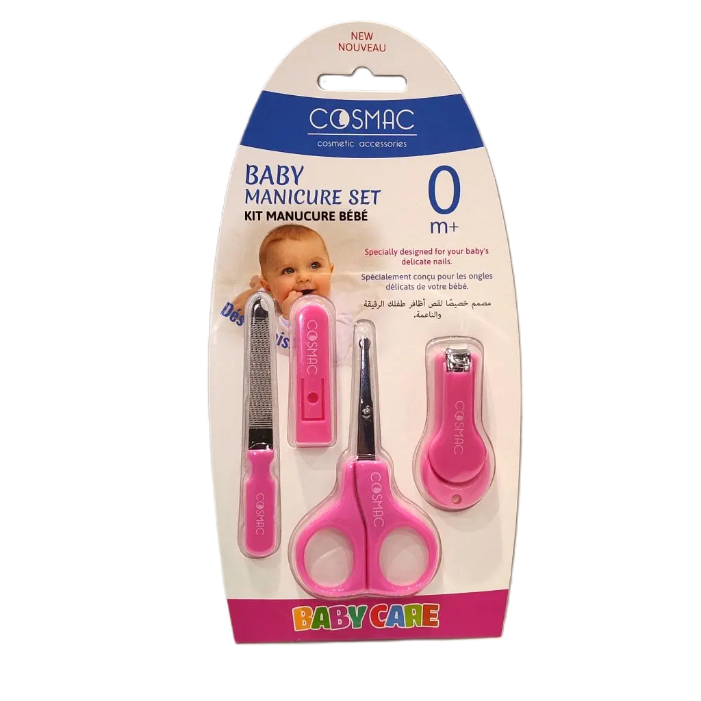 Kit manicure bébé rose ou bleu - COSMAC