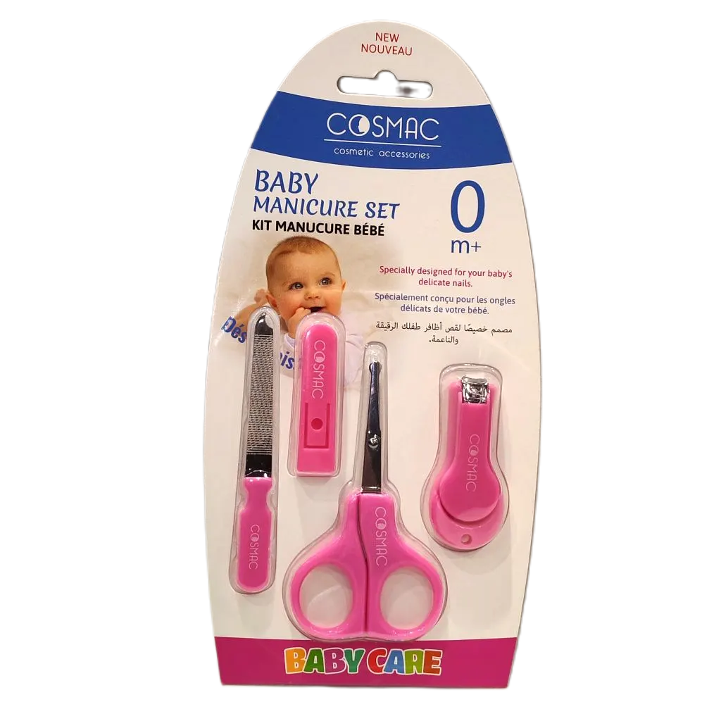 Kit manicure bébé rose ou bleu - COSMAC - vue 2