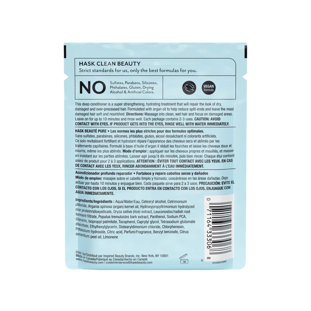 Soin revitalisant réparateur 50ml - HASK - vue 2