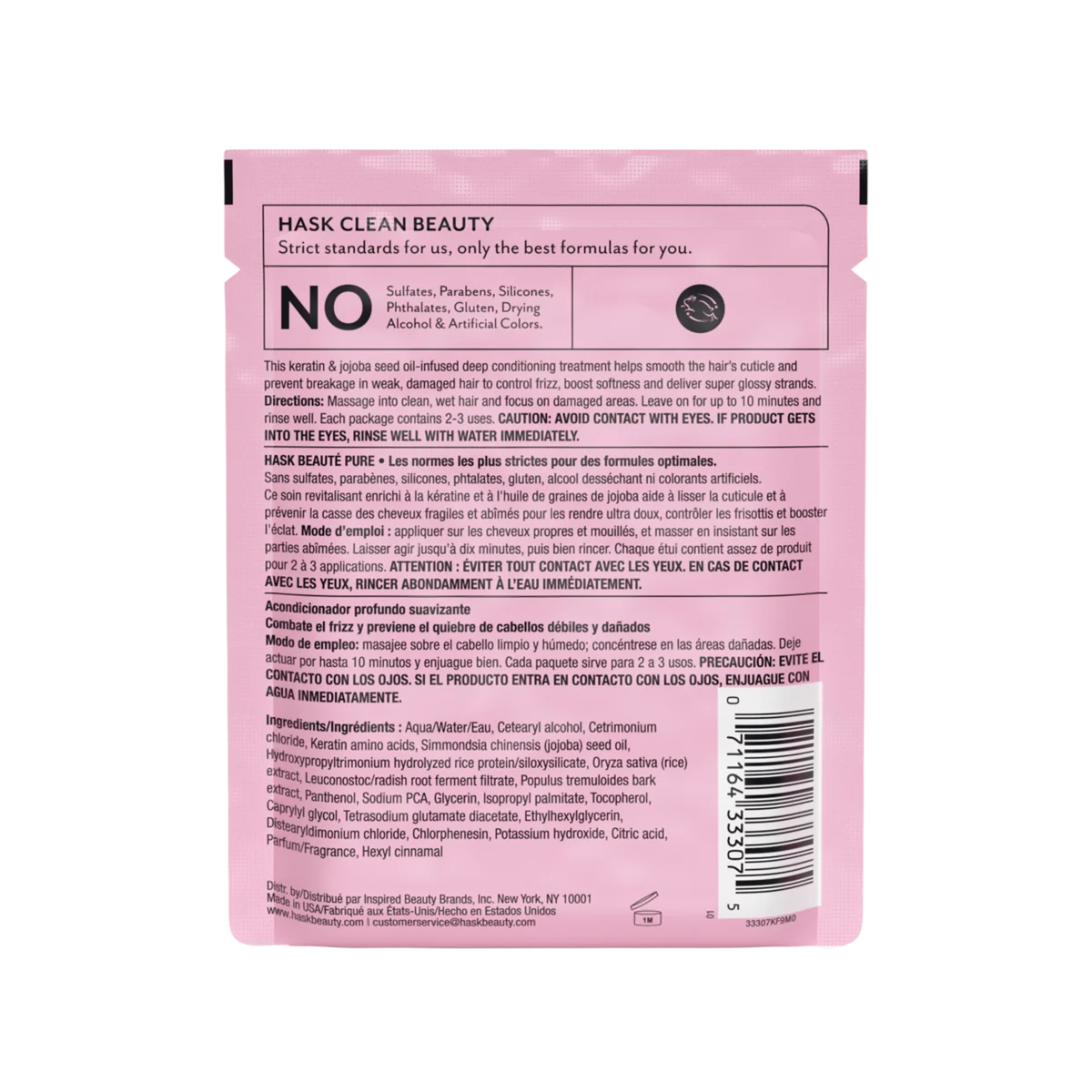 Revitalisant à la kératine et aux protéines 50ml - HASK - vue 2