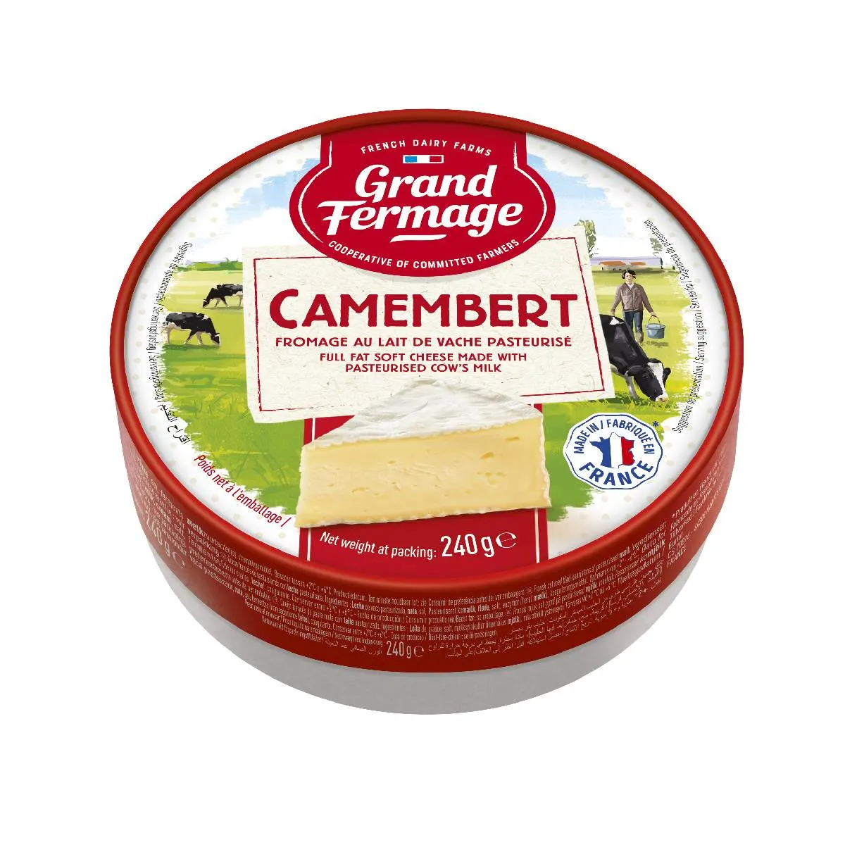 Fromage camembert 240g - GRAND FERMAGE