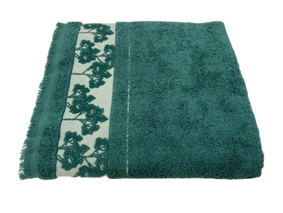 Drap bain jacquard 100X150cm océan x1 pièce 500g - FLORALIA