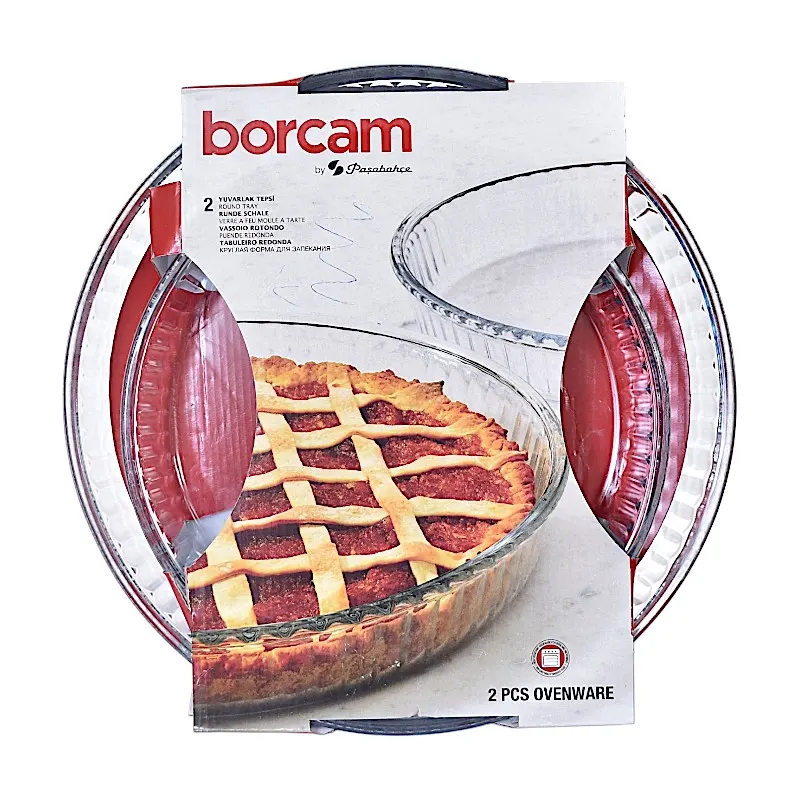 2 plats à four ronds 32+26cm - BORCAM