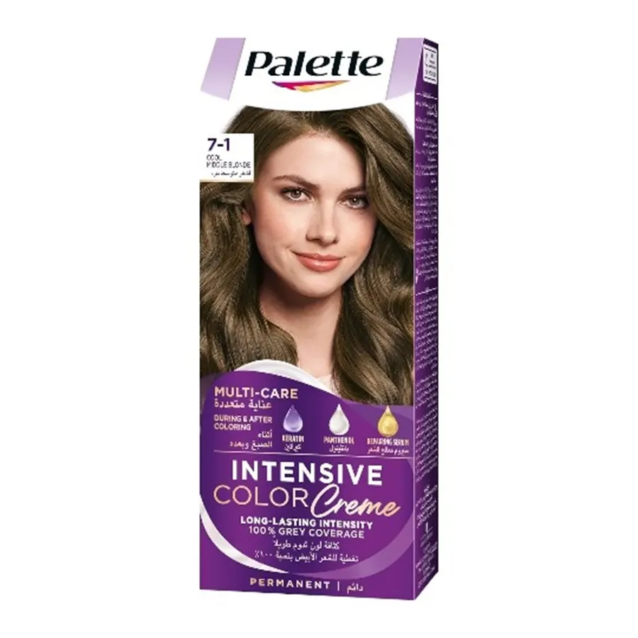 Crème colorante intensive blond cendré 7-1 - PALETTE