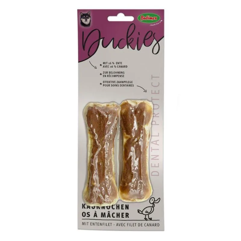 Duckies bâtonnets à mâcher avec filet de canard - BUBIMEX