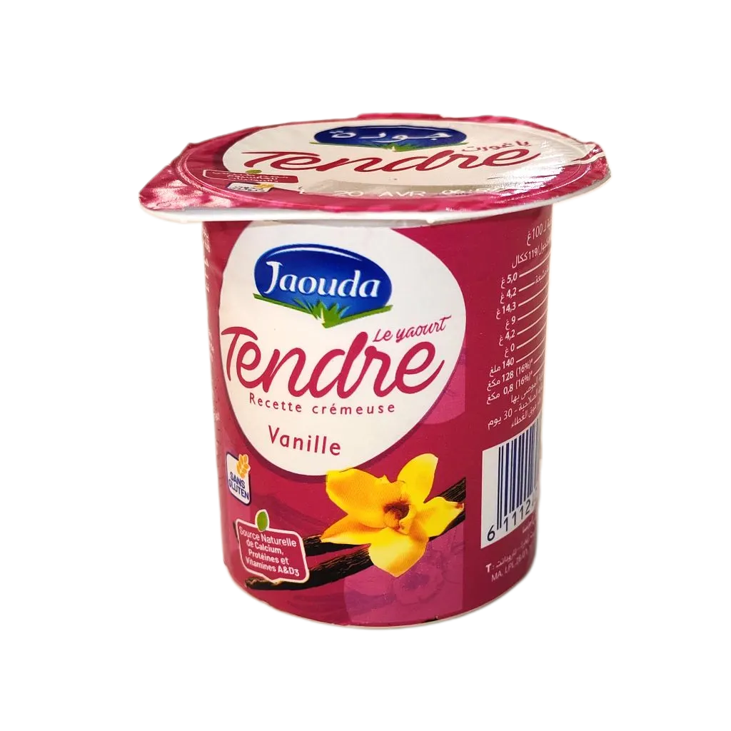 Yaourt saveur vanille Tendre 110g - JAOUDA