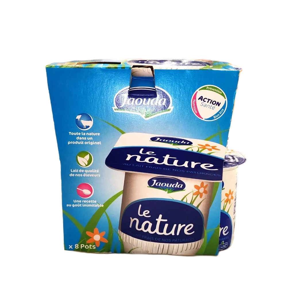 Yaourt brassé nature 8x110g - JAOUDA