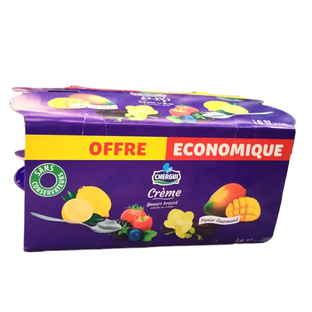 Yaourt brassé crème 16x110g - CHERGUI - vue 2