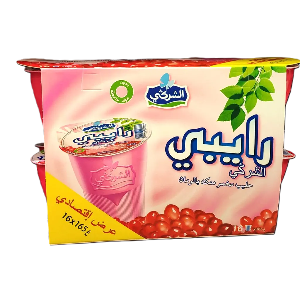 Yaourt à boire aromatisé à la grenadine Raïbi 16 x165g - CHERGUI