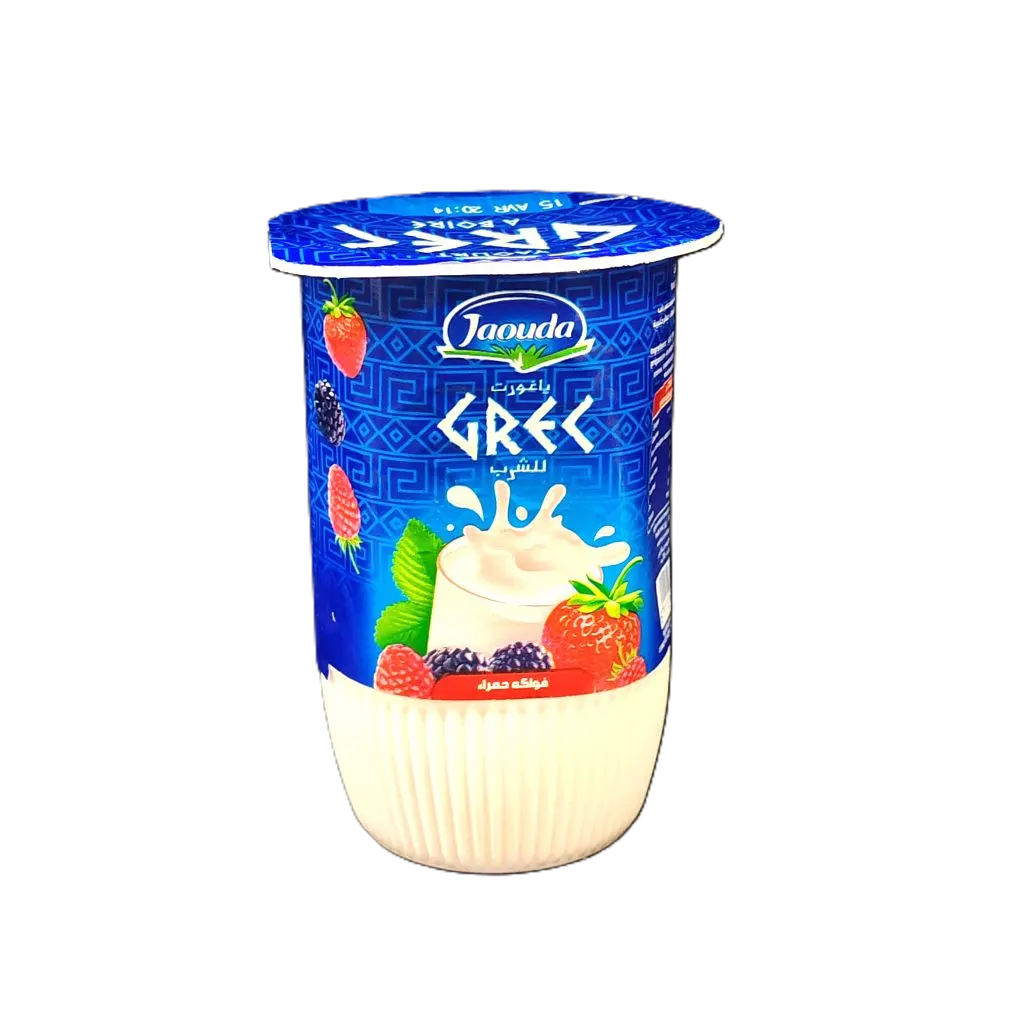 Yaourt à boire aux fruits rouges Grec 165g - JAOUDA