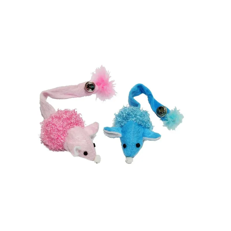 Souris clochette et papier bruissant avec herbe à chat 8-15 cm - BUBIMEX