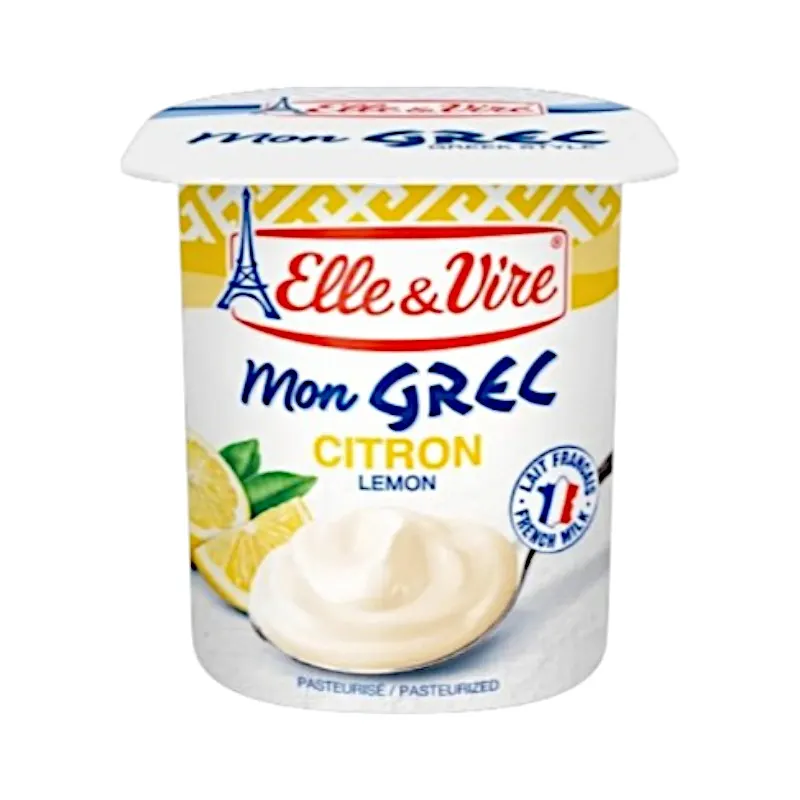 Yaourt lacté au citron Mon Grec 125g - ELLE & VIRE 