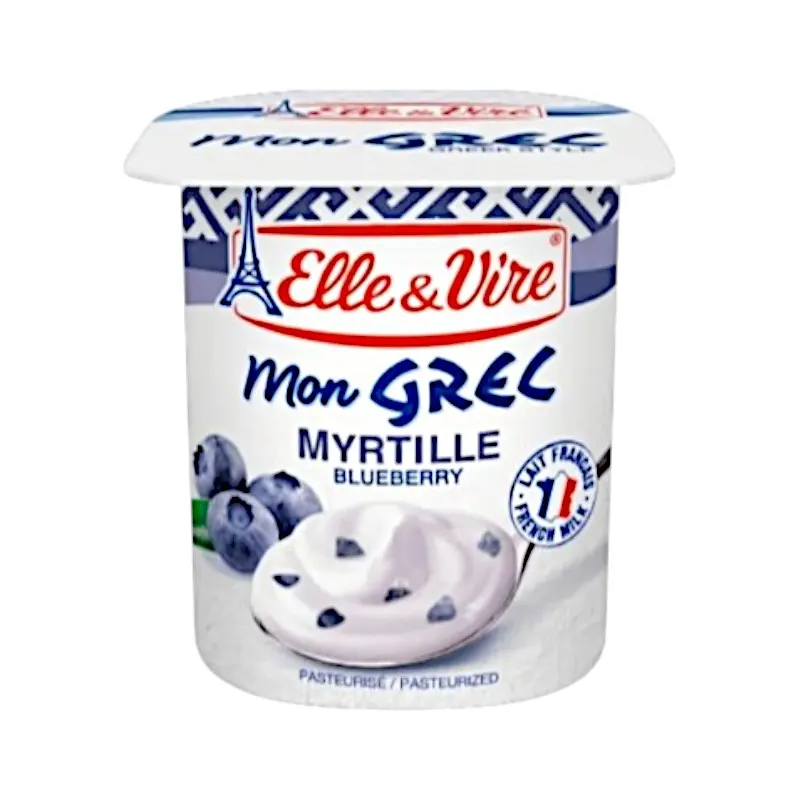 Yaourt lacté au myrtille Mon Grec 125g - ELLE & VIRE 