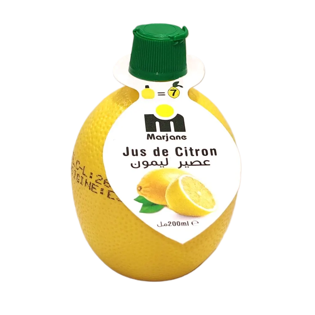 Jus de citron jaune 200ml - MARJANE