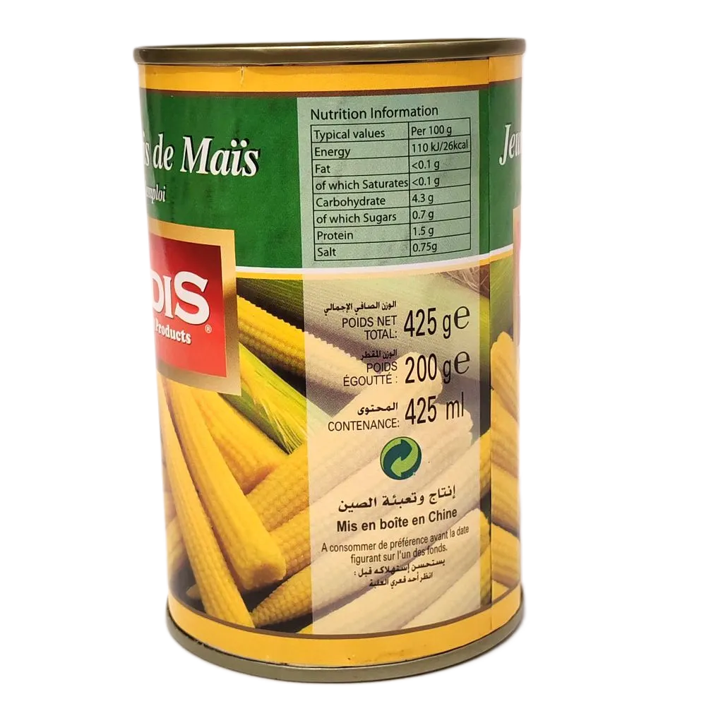 Jeunes épis de maïs 425g - MADIS - vue 2