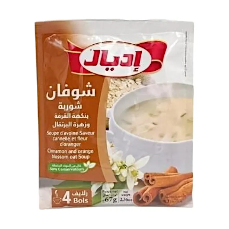 Soupe d'avoine à la cannelle et fleur d'oranger 67g - IDÉAL