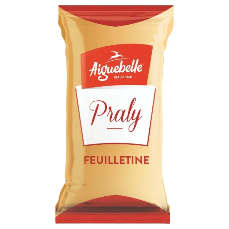 Chocolat au lait fourré feuilletine Praly 25g - AIGUEBELLE