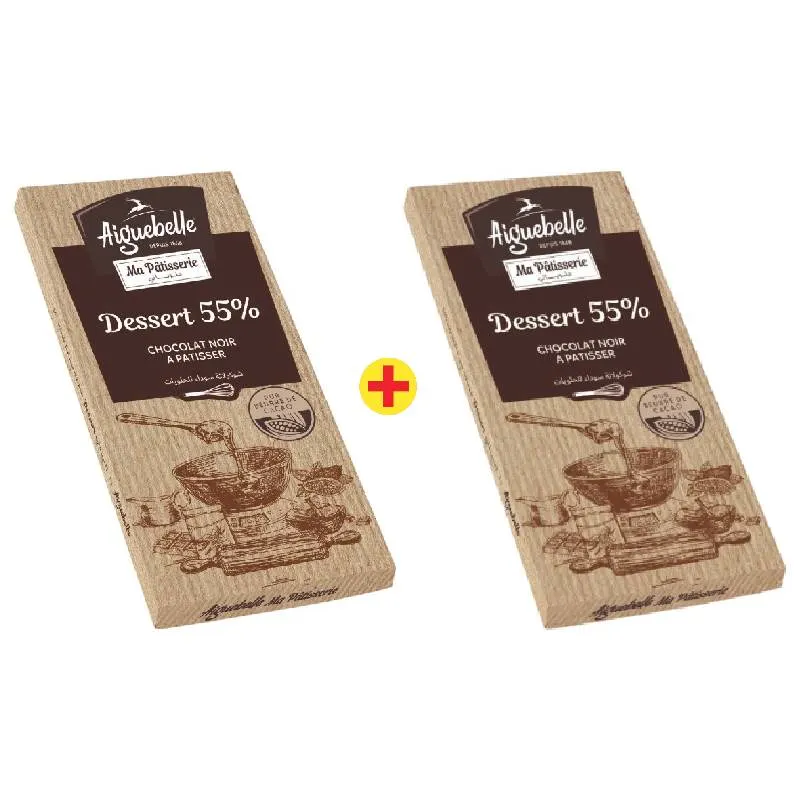 2 tablettes de chocolat dessert x175g la 2ème à -50% - AIGUEBELLE