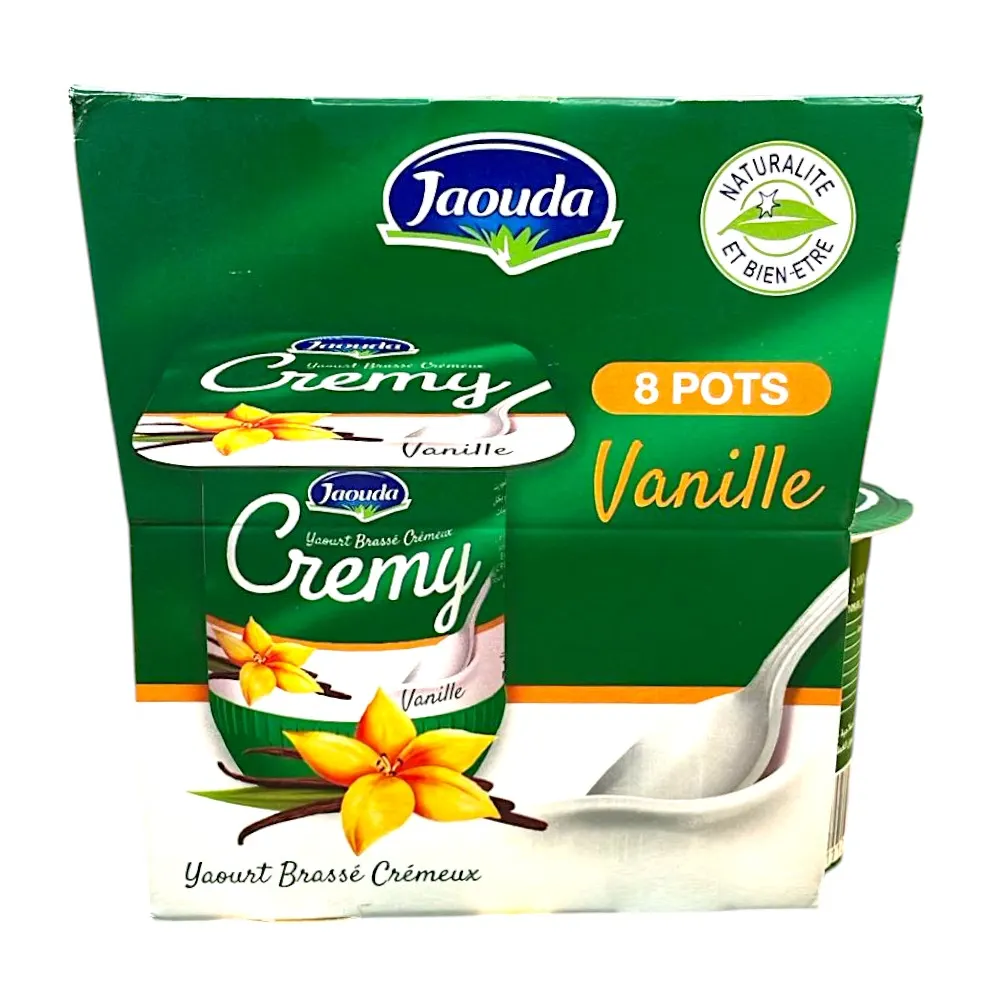 Yaourt brassé vanille Cremy 8x100g - JAOUDA