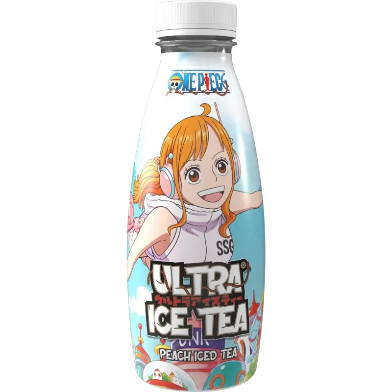 Thé noir glacé à la pêche One Piece Egg Head Nami 500ml - ULTRA ICE TEA