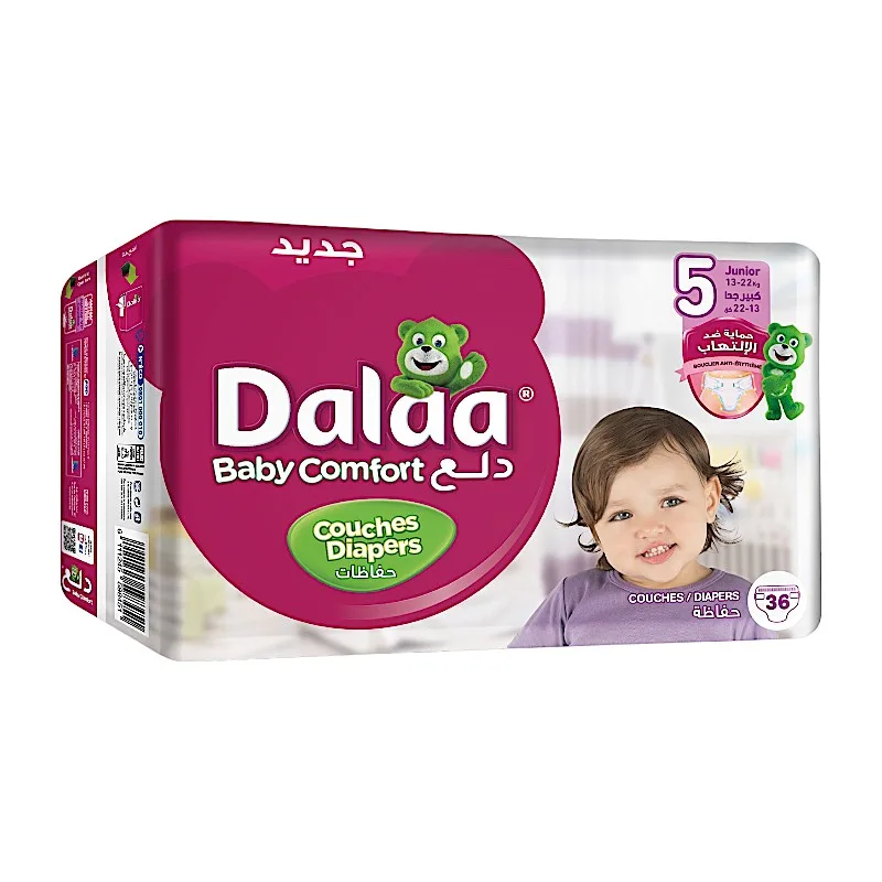 Couches bébé baby comfort taille 5 (13-22Kg) junior x36 unités - DALLA