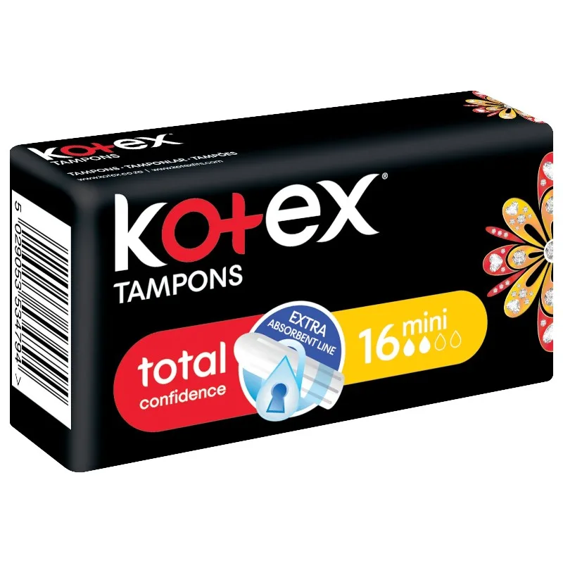 Mini tampons à couverture soyeuse 16 pièces - KOTEX 