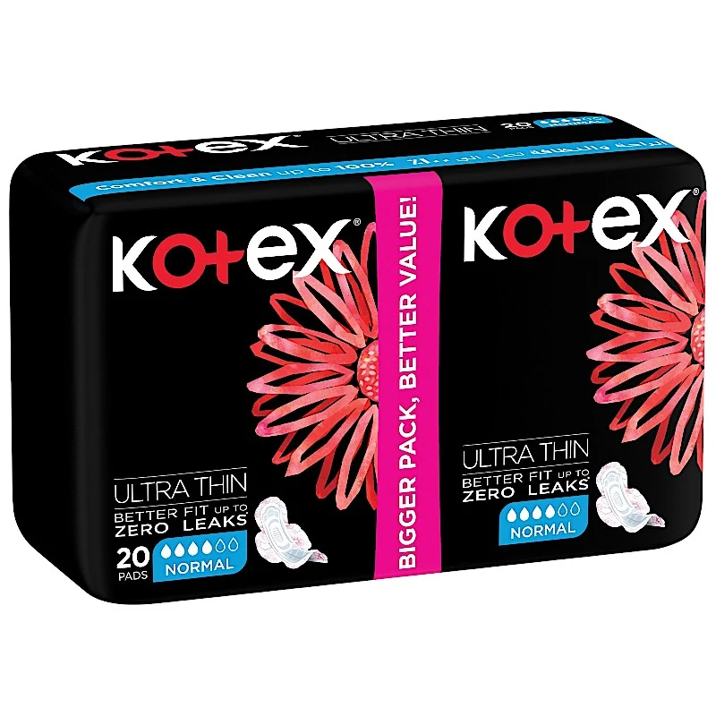 Serviettes hygiéniques ultra fines normale x20 - KOTEX