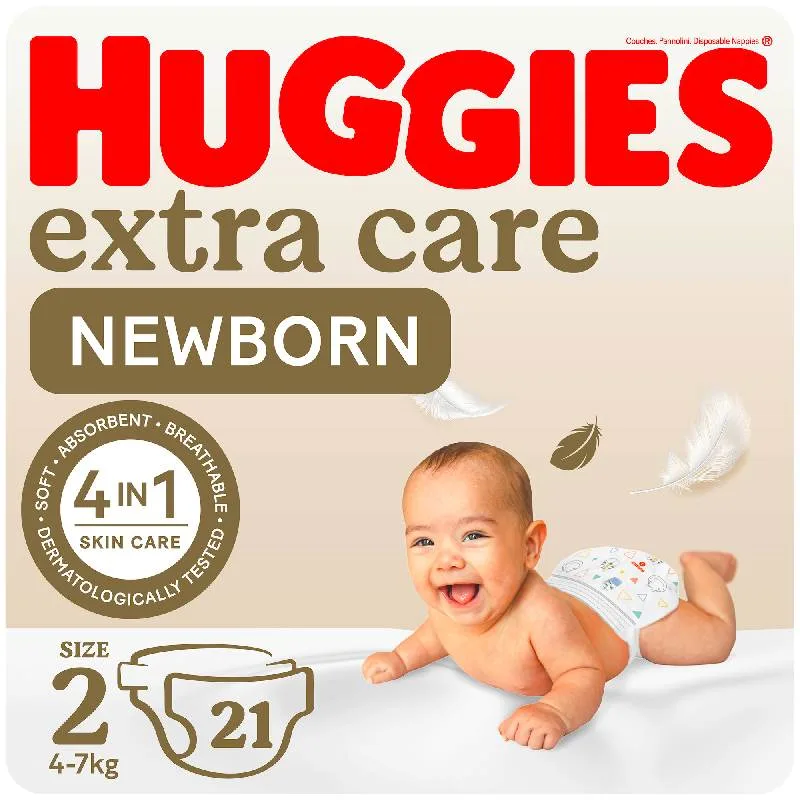 Couches bébé nouveau-né taille 2 x21 pièces - HUGGIES
