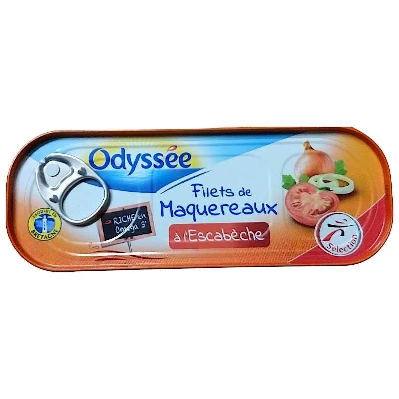 Intermarché - Filets de maquereaux à l'Escabèche 169g - ODYSSÉE 