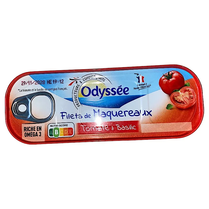 Intermarché - Filets de maquereaux tomate & basilic 169g - ODYSSÉE 