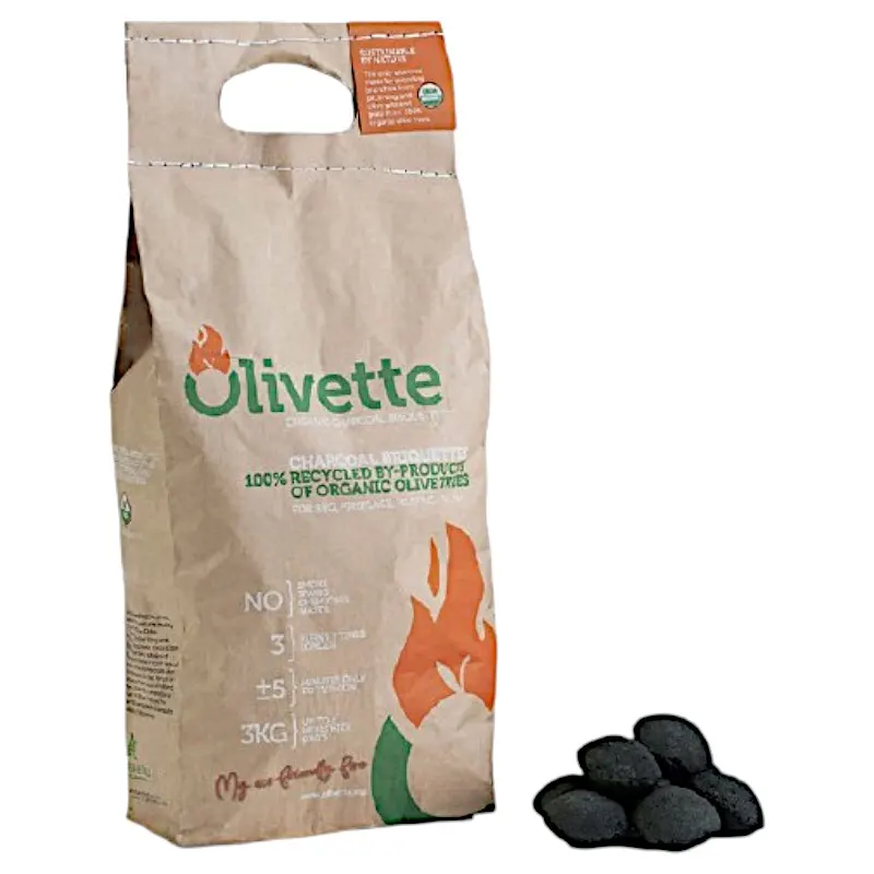 Briquette de charbon bio 3Kg - OLIVETTE