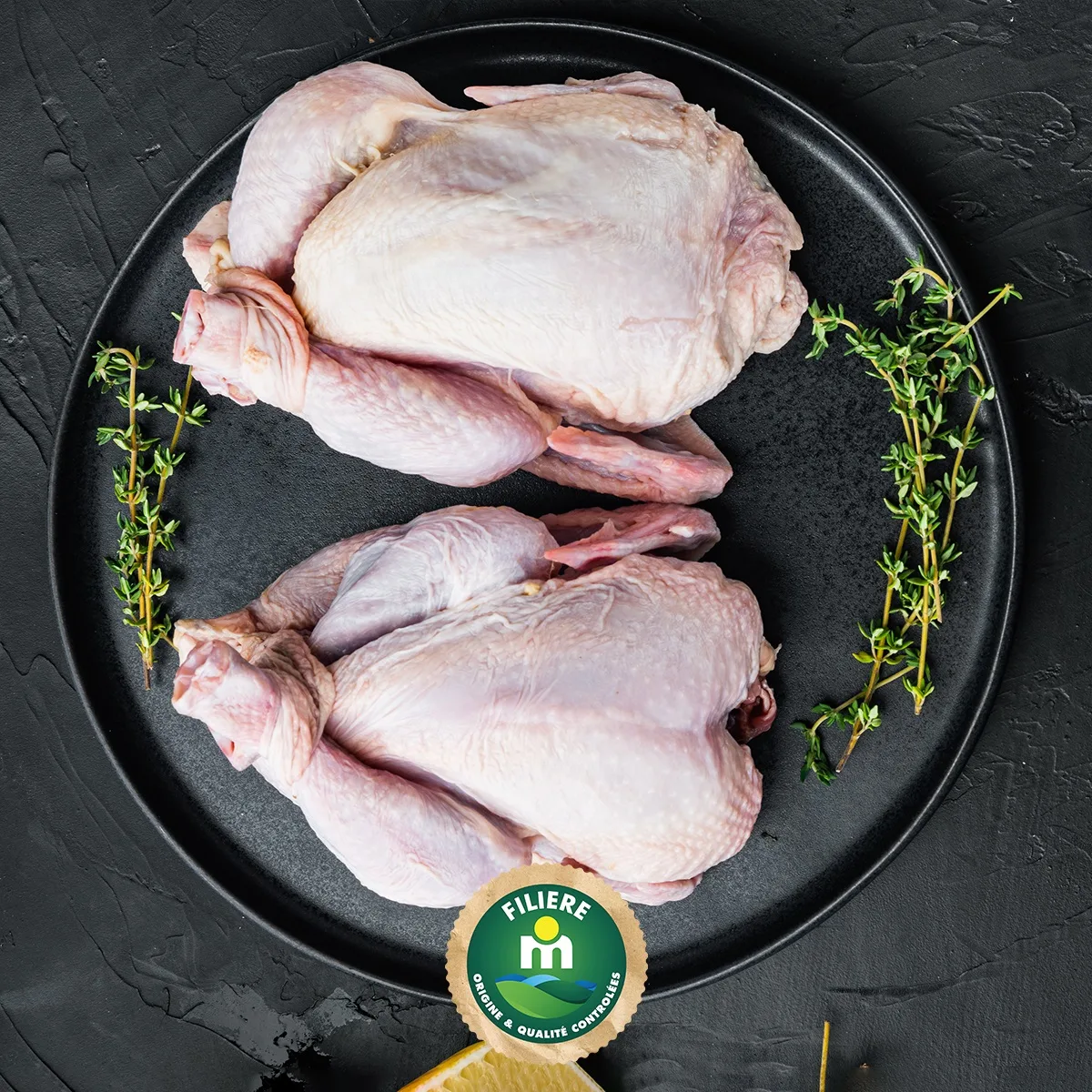 Poulet x2 environ 1,25Kg - FILIERE M