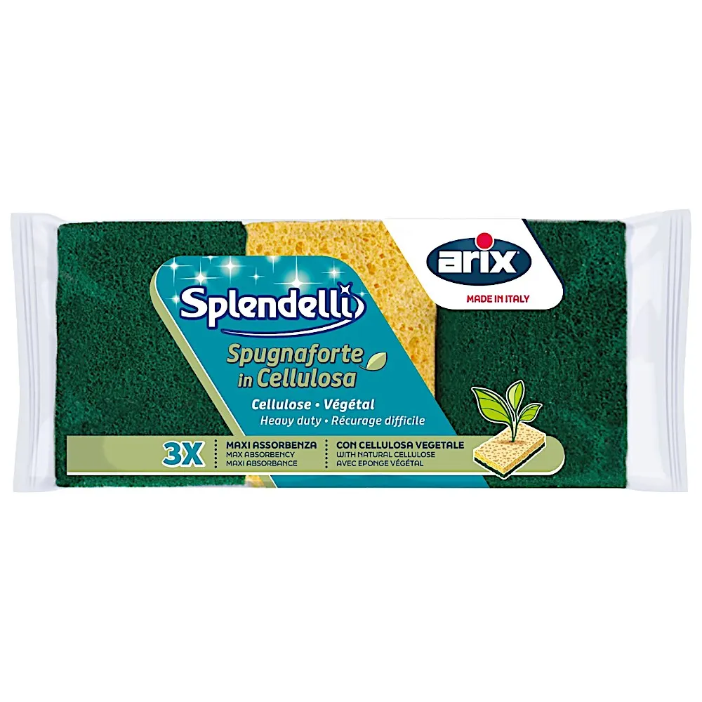 Tampons éponges végétales à récurer x3 pièces - ARIX