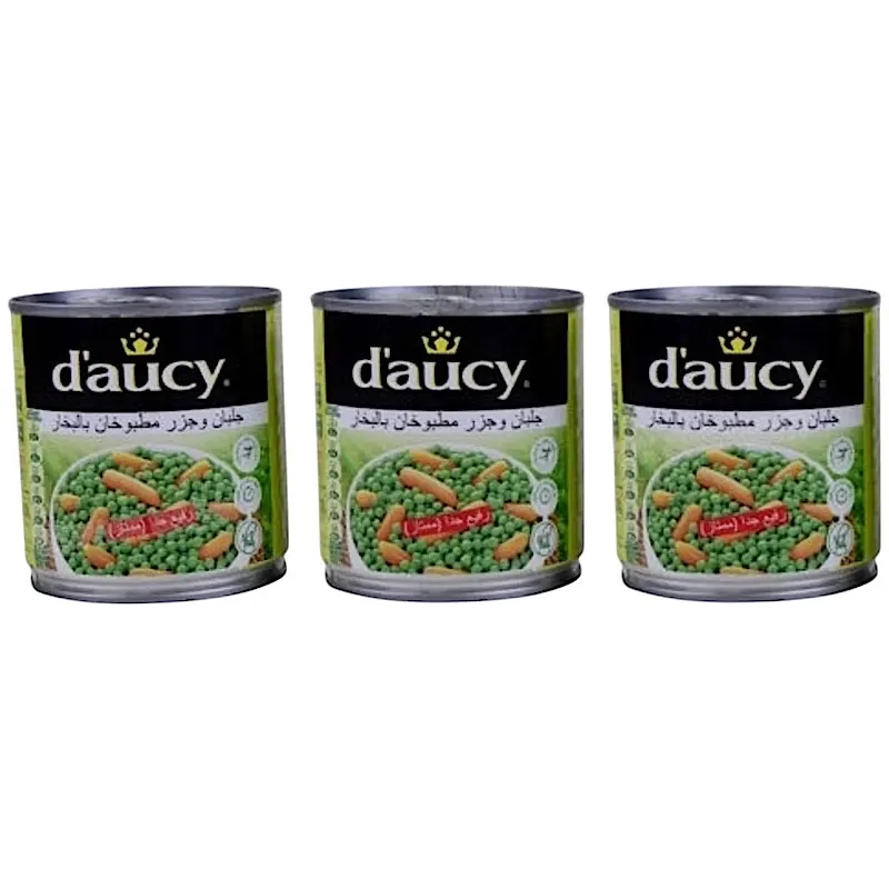 Petits pois et carottes 3x200g - D'AUCY